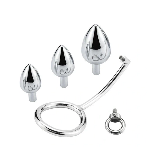 Anal Hooks DiscreetChoice Set Stainless Hook with Steel Cock Ring 4663 Anal 1008